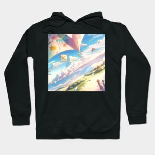 Morning Kite in Pastel Colors Hoodie